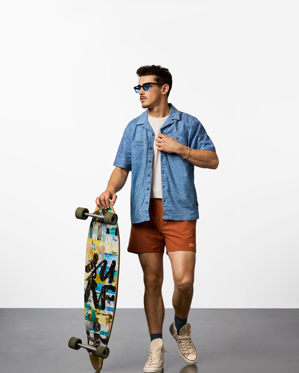 Afuera Button Up Shirt - Print - Men's - Image 12