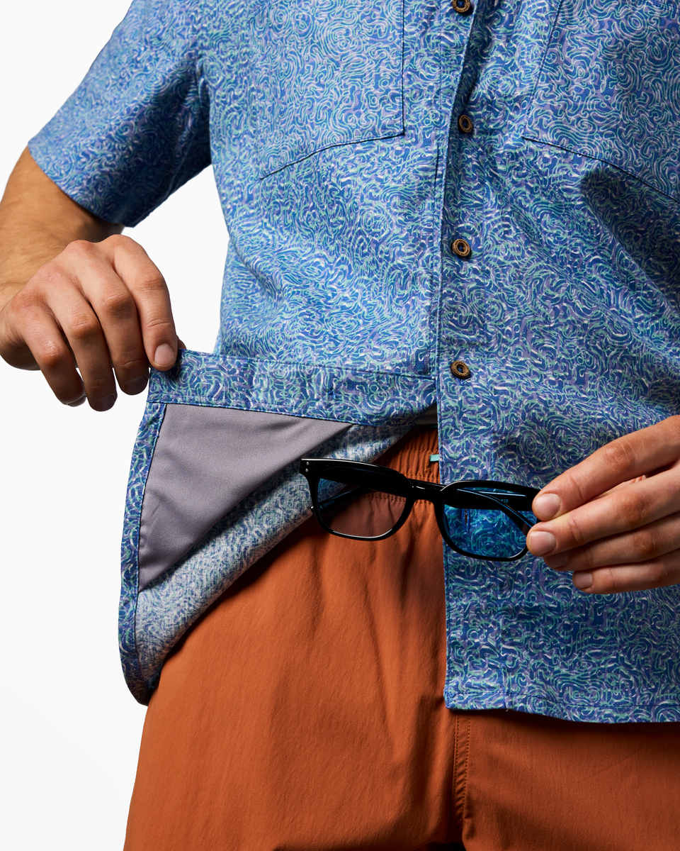 Afuera Button Up Shirt - Print - Men's - Image 11