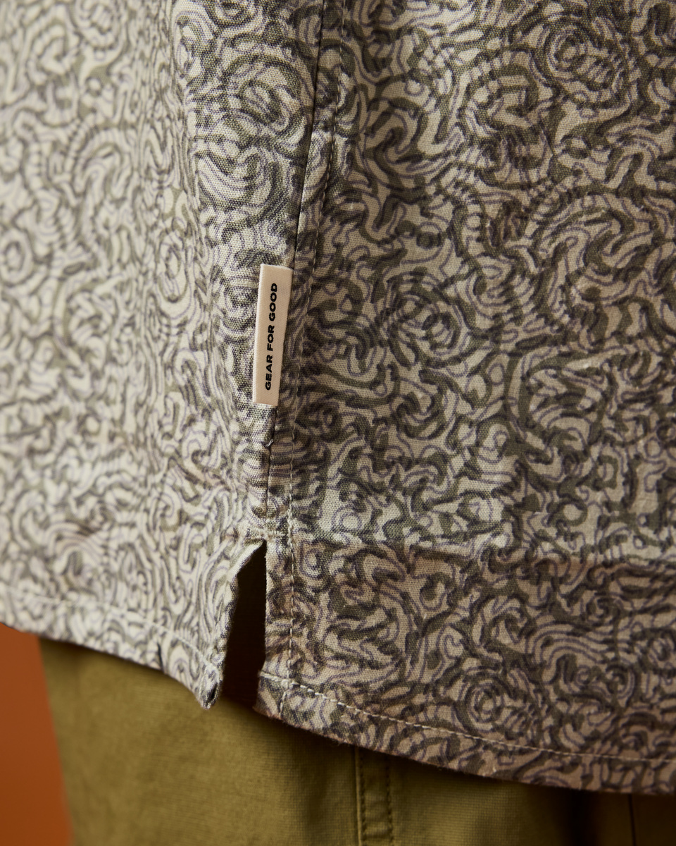 Afuera Button Up Shirt - Print - Men's - Image 5